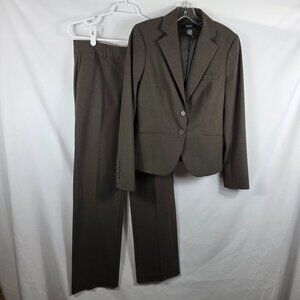 Body by Victoria Brown Pant Suit Women's Size 8 Chocolate Brown Polyester Blend